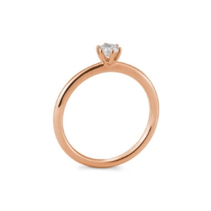 Bild von Verlobungsring Solitär 6 er Krappe 0.25 ct. 585/- Rotgold