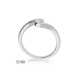Bild von Verlobungsring Schwung 0.40 ct.  750/- Weißgold