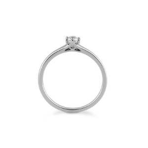 Bild von Verlobungsring Solitär 6 er Krappe 0.20 ct. 950/- Platin