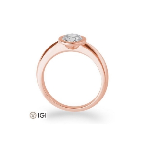 Bild von Verlobungsring Zarge  1.00 ct. 750/- Rotgold