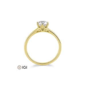 Bild von Verlobungsring Solitär 6 er Krappe 0.70 ct. 750/- Gelbgold