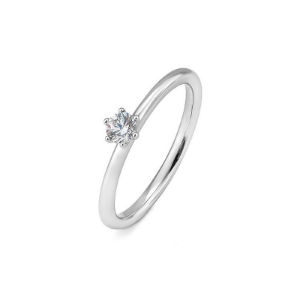Bild von Verlobungsring Solitär 6 er Krappe 0.20 ct.  750/- Weißgold