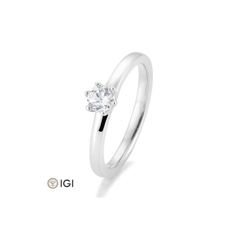 Bild von Verlobungsring Solitär 6 er Krappe 1.00 ct. 585/- Weißgold