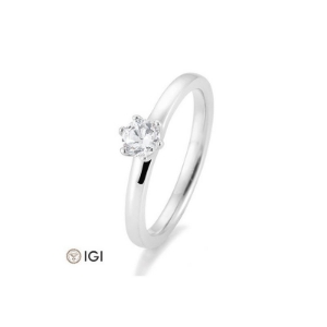 Bild von Verlobungsring Solitär 6 er Krappe 1.00 ct. 585/- Weißgold