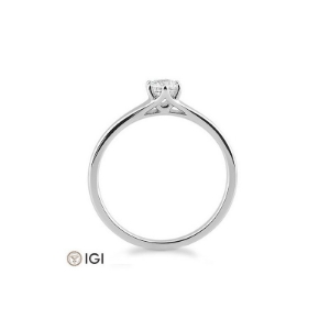Bild von Verlobungsring Solitär 6 er Krappe 0.30 ct. 585/- Weißgold