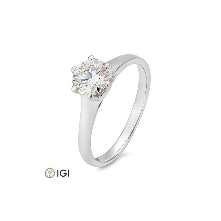 Bild von Verlobungsring Solitär 6 er Krappe 1.00 ct. 585/- Weißgold
