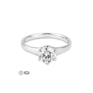Bild von Verlobungsring Solitär 6 er Krappe 1.00 ct. 585/- Weißgold