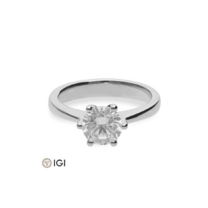Bild von Verlobungsring Solitär 6 er Krappe 1.50 ct. 950/- Platin