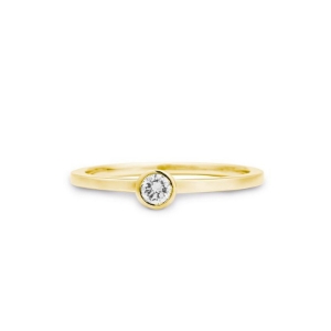 Bild von Ring Zarge 0.15 ct. 750/- Gelbgold