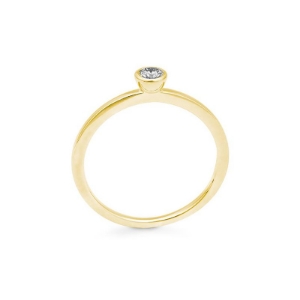 Bild von Ring Zarge 0.15 ct. 750/- Gelbgold