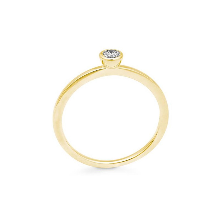 Bild von Ring Zarge 0.15 ct. 750/- Gelbgold