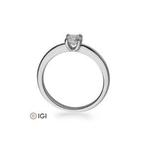 Bild von Verlobungsring Solitär 4 er Krappe 0.40 ct.  950/- Platin