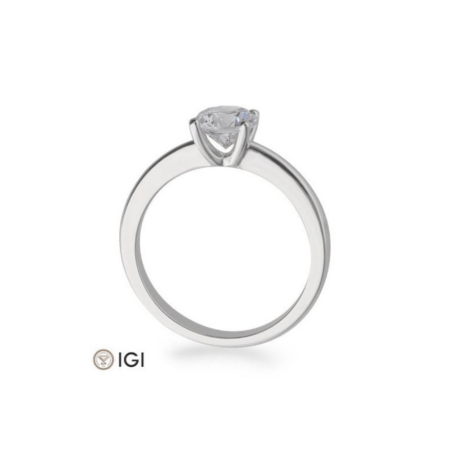 Bild von Verlobungsring Solitär 4 er Krappe 1.00 ct. 750/- Weißgold