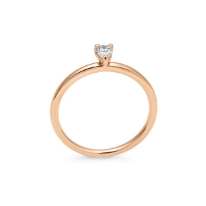 Bild von Verlobungsring Tropfen  0,17 ct. 585/- Rotgold