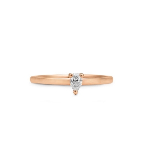 Bild von Verlobungsring Tropfen  0,17 ct. 585/- Rotgold
