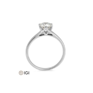 Bild von Verlobungsring Solitär 6 er Krappe 1.00 ct.  950/- Platin