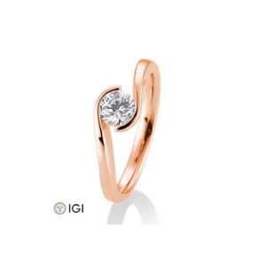 Bild von Verlobungsring Schwung 0.60 ct. 750/- Rotgold