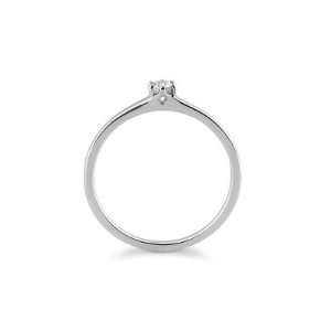 Bild von Verlobungsring Solitär 6 er Krappe 0.10 ct. 950/- Platin
