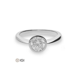 Bild von Verlobungsring Zarge  1.00 ct.  950/- Platin