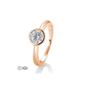 Bild von Verlobungsring Zarge  1.00 ct.  750/- Rotgold