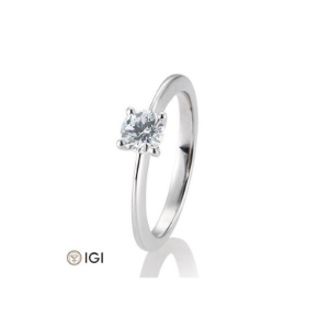Bild von Verlobungsring Solitär 4 er Krappe 0.60 ct.  585/- Weißgold