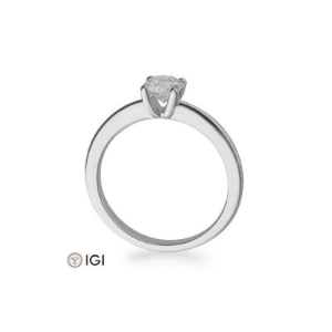 Bild von Verlobungsring Solitär 4 er Krappe 0.60 ct.  585/- Weißgold