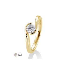 Bild von Verlobungsring Schwung 0.60 ct. 750/- Gelbgold