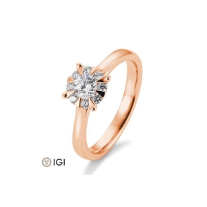 Bild von Verlobungsring Hero 0.53 ct. 750/- Rotgold