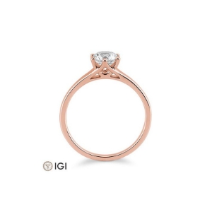 Bild von Verlobungsring Solitär 6 er Krappe 0.70 ct.  585/-Rotgold