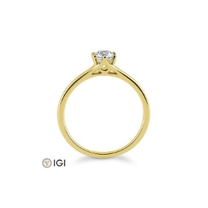 Bild von Verlobungsring Solitär 6 er Krappe 0.40 ct.  585/- Gelbgold