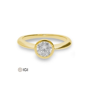 Bild von Verlobungsring Zarge 0.80 ct. 750/- Gelbgold