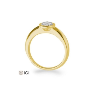 Bild von Verlobungsring Zarge 0.80 ct. 750/- Gelbgold