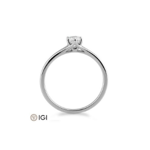 Bild von Verlobungsring Solitär 6 er Krappe 0.30 ct.  950/- Platin