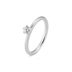Bild von Verlobungsring Solitär 6 er Krappe 0.25 ct. 750/- Weißgold