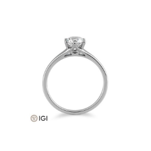 Bild von Verlobungsring Solitär 6 er Krappe 0.70 ct.  950/- Platin