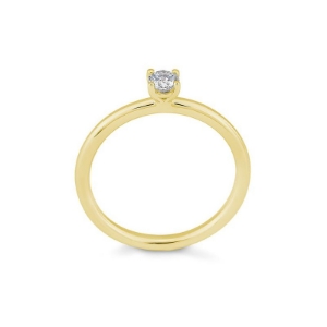 Bild von Verlobungsring Solitär 4 er Krappe 0.20 ct. 585/- Gelbgold