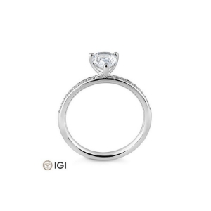 Bild von Ring Tropfen-Schliff 0.799 ct. 750/- Weißgold