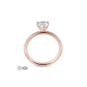 Bild von Ring Tropfen-Schliff 0.799 ct. 750/- Rotgold