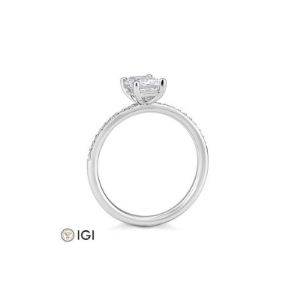 Bild von Ring Emerald-Schliff 1.099 ct. 750/- Weißgold