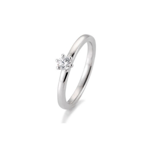 Bild von Verlobungsring Solitär 6 er Krappe 0.20 ct.  750/- Weißgold