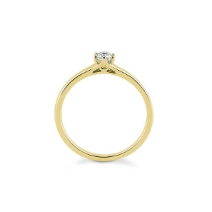 Bild von Verlobungsring Solitär 6 er Krappe 0.20 ct. 585/-Gelbgold