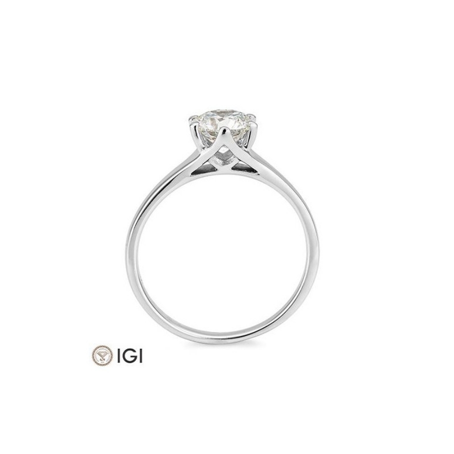 Bild von Verlobungsring Solitär 6 er Krappe 1.00 ct.  750/- Weißgold
