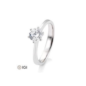 Bild von Verlobungsring Solitär 6 er Krappe 1.00 ct.  750/- Weißgold