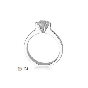 Bild von Verlobungsring Solitär 6 er Krappe 1.00 ct.  750/- Weißgold
