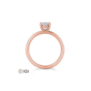 Bild von Verlobungsring Oval-Schliff 1.099 ct. 750/- Rotgold
