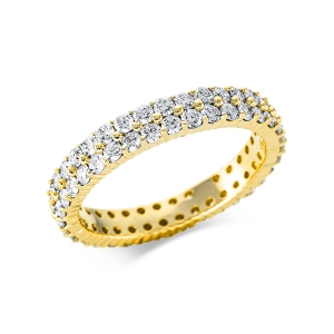 Pavé Ring  18kt Gelbgold mit 1,50ct Diamanten