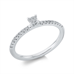Ring 4er-Krappe 18 kt RG