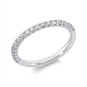 Memoire halb Ring  18kt Gelbgold mit 0,37ct Diamanten
