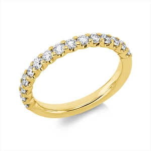 Memoire halb Ring  18kt Gelbgold mit 0,70ct Diamanten