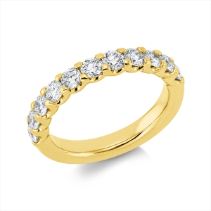 Memoire halb Ring  18kt Gelbgold mit 1,13ct Diamanten